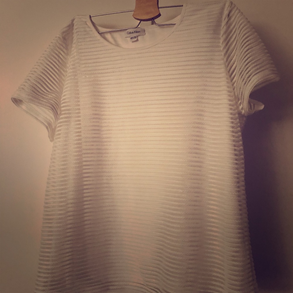 Calvin Klein cream colored top